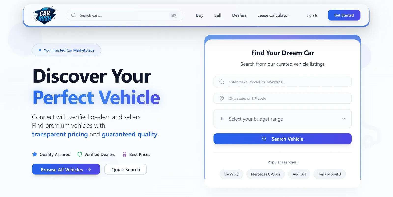 Car Rush - Custom Web Design & Software built by ARC AI
