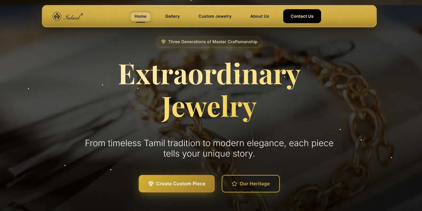 Inlaid Jewelry - Custom Web Design & Software built by ARC AI