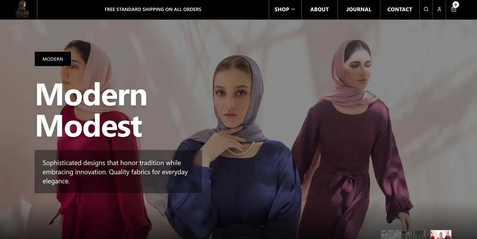 Hijab Boutique - Custom Web Design & Software built by ARC AI