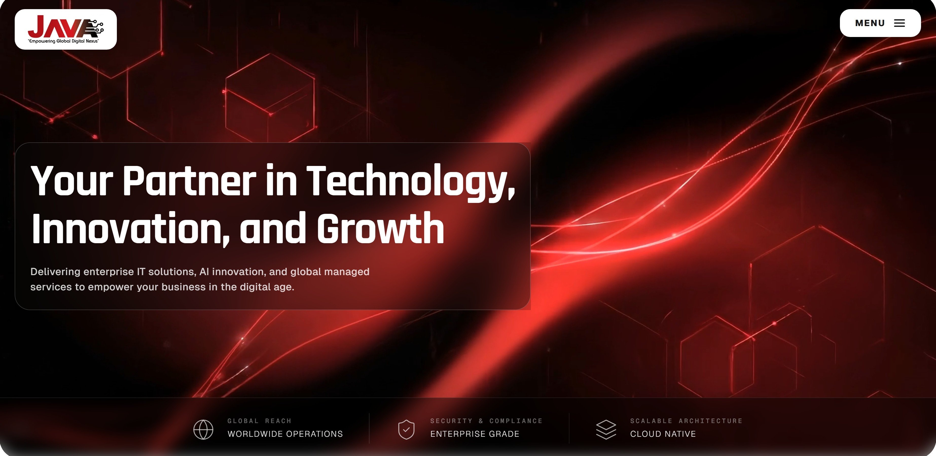 Java Global Nexus Platform - Custom Web Design & Software built by ARC AI