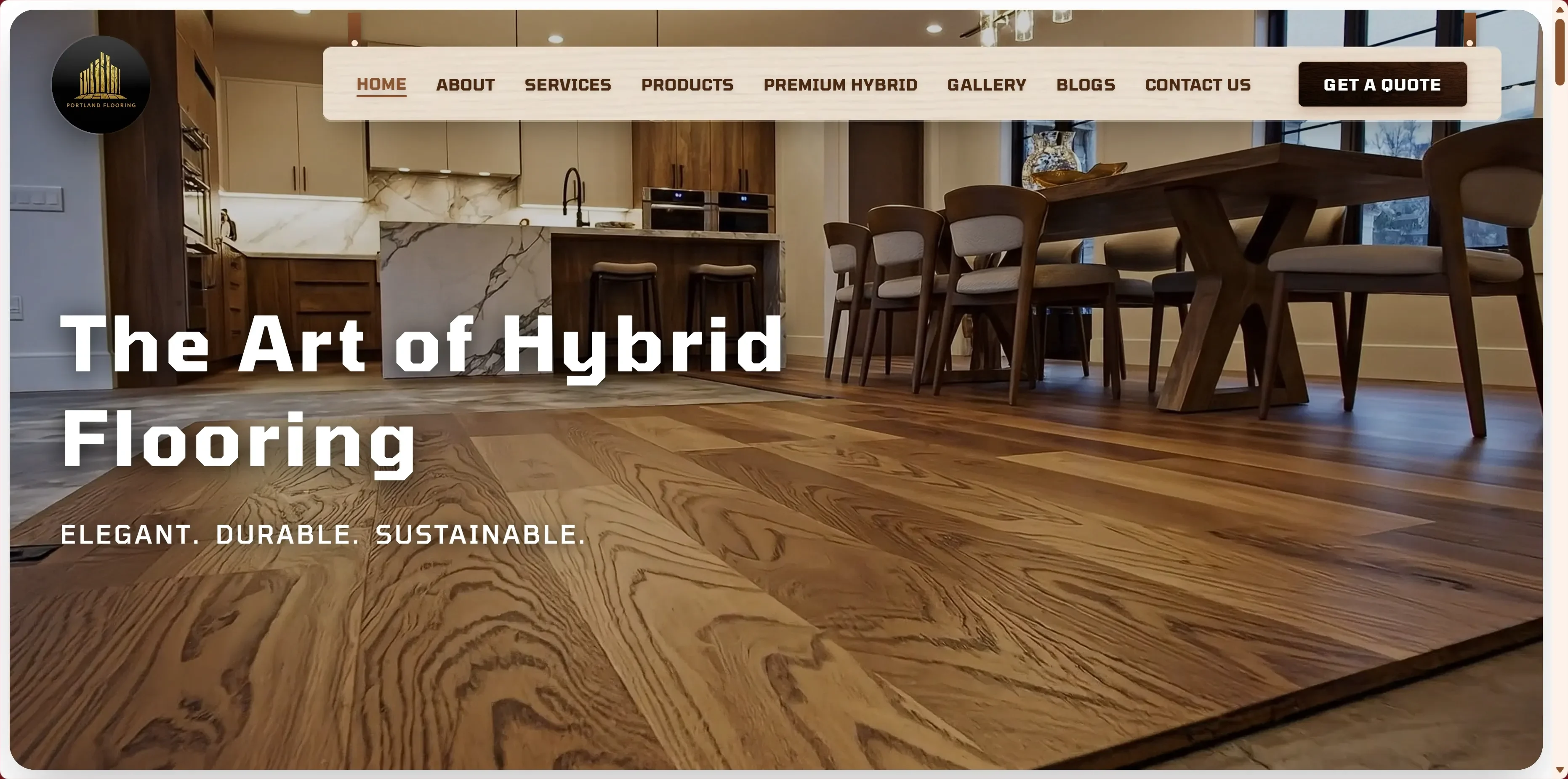 Portland Flooring - Custom Web Design & Software built by ARC AI