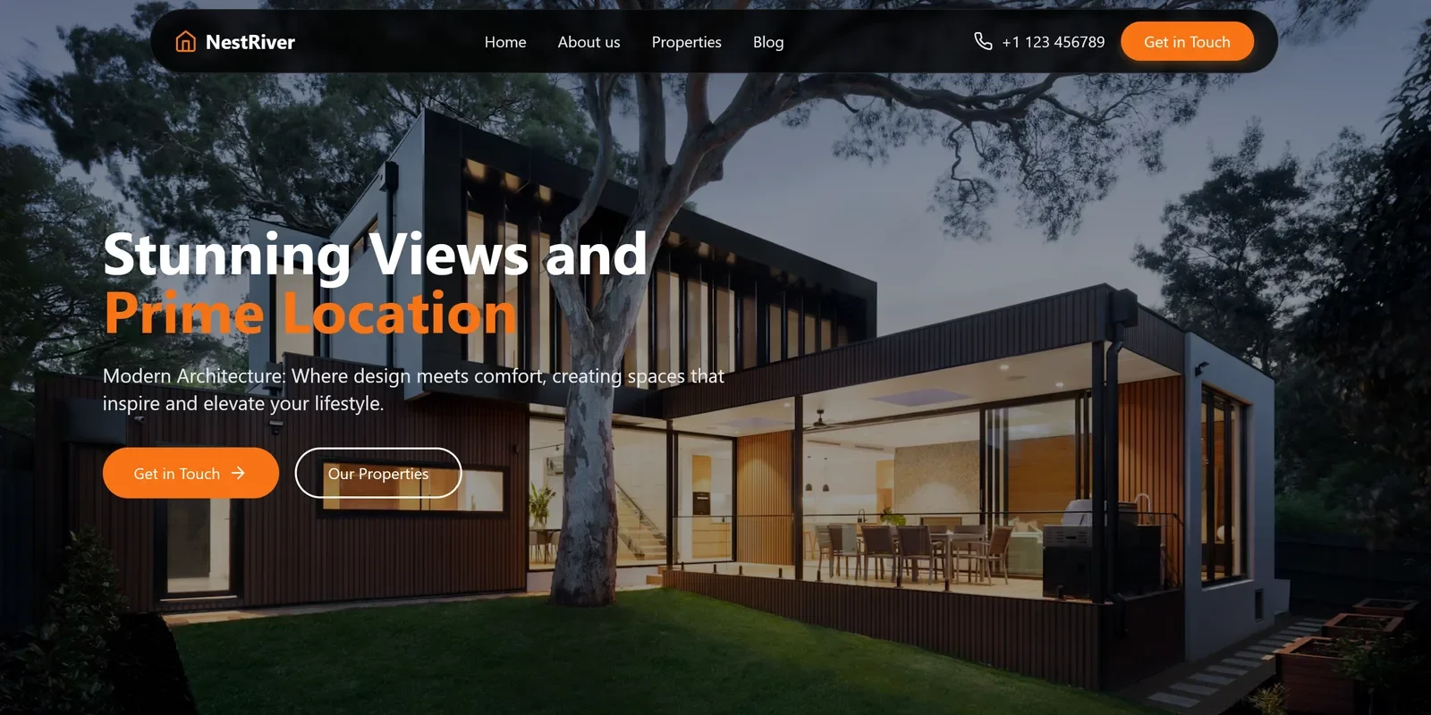 Real Estate - Premium Web Design Template by ARC AI