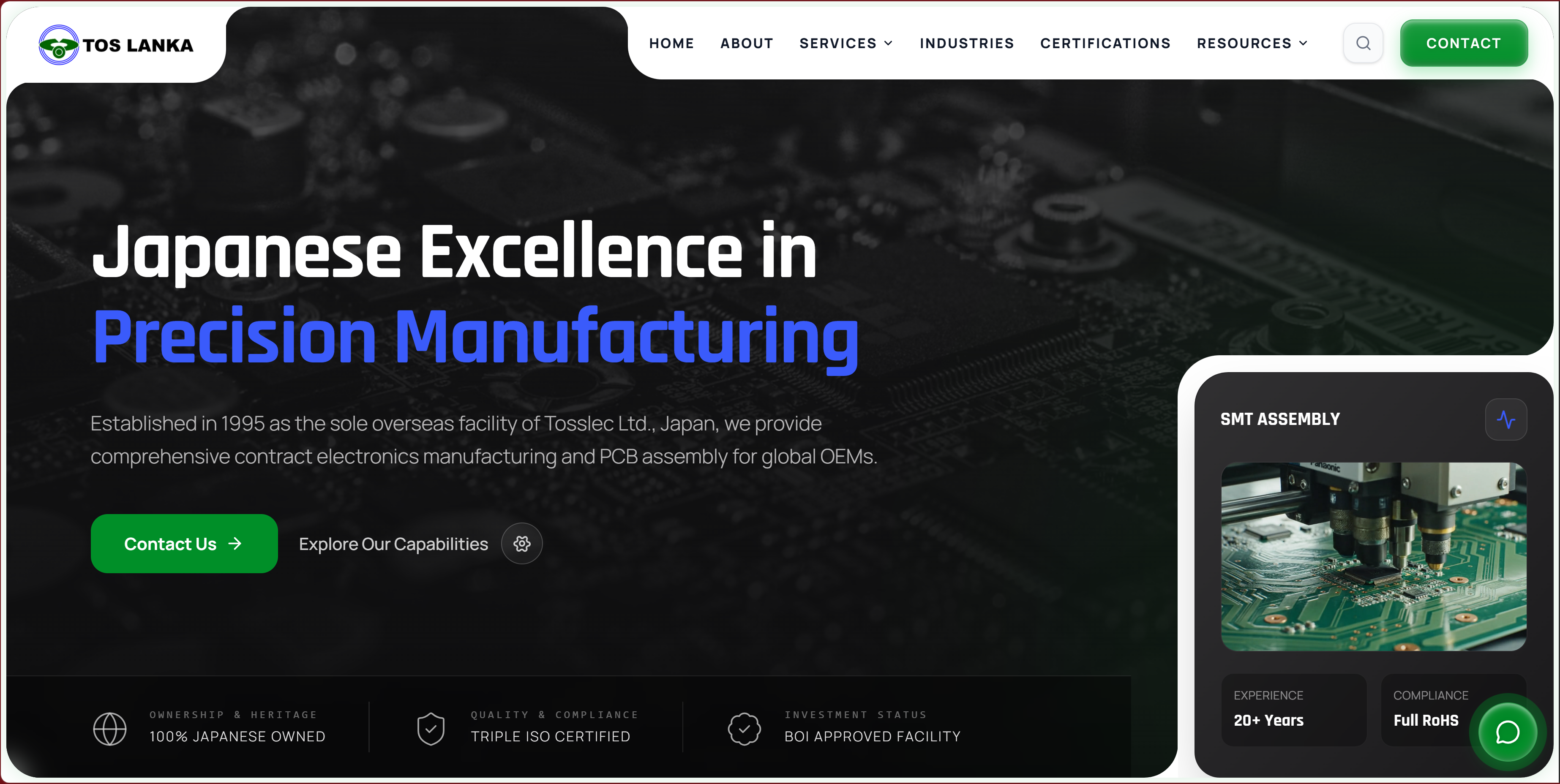 TOS Lanka - Custom Web Design & Software built by ARC AI